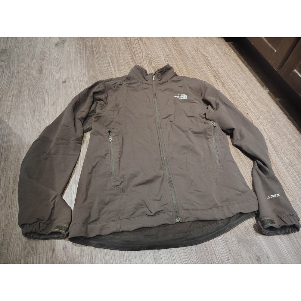 The North Face Apex Bionic Softshell Jacket Brown Full Zip Outdoor Hiking XL